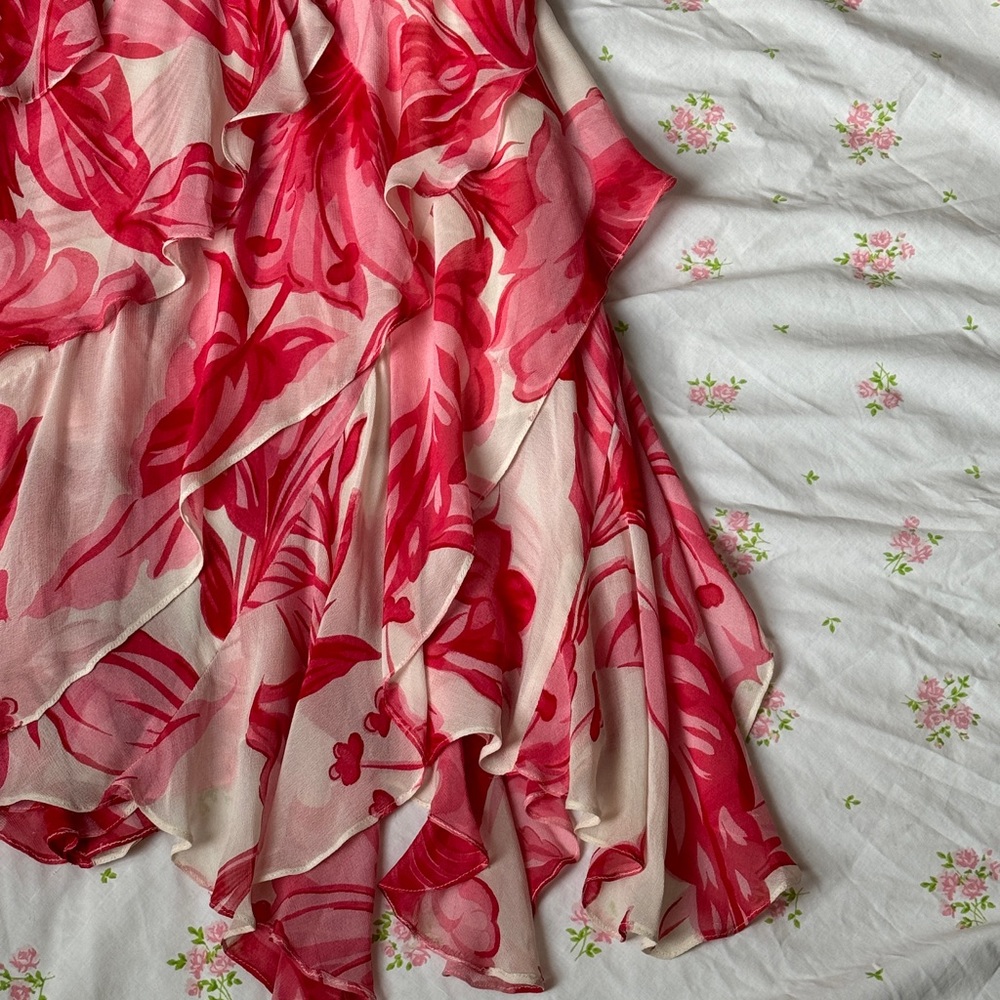 Vintage Floral Y2K Dress Gown - Picture 10 of 15
